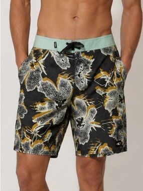 MENS O'NEILL TROPICAL FLORAL  SWIM BOARD SHORTS SIZE 36